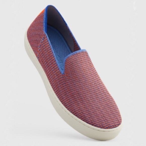 Rothy’s tangerine triple stitch size 9 woman’s slide on snekers - Picture 1 of 12